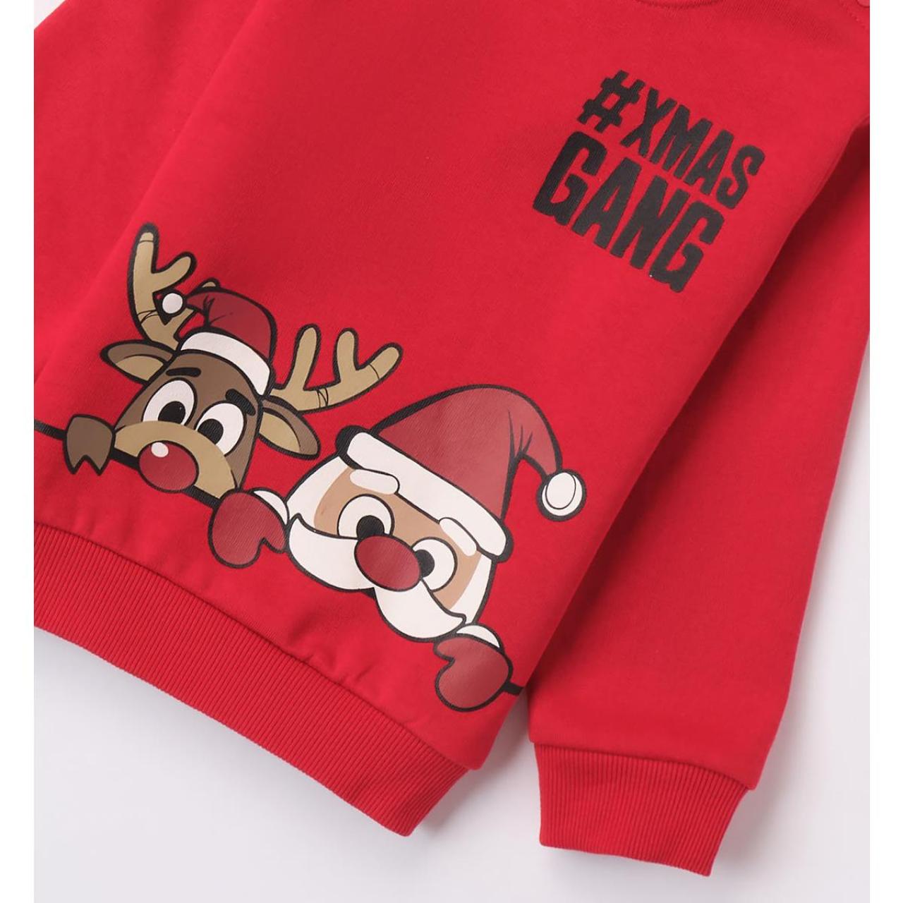 Μπλούζα φούτερ αγόρι Christmas I DO-4.7448-2253-Red φωτογραφία