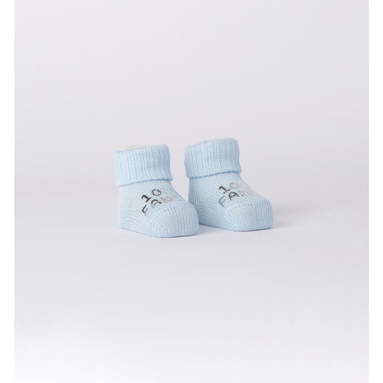 I DO Καλτσάκια πλεκτά μπεμπέ αγόρι I DO-4.8939-3871-Ciel