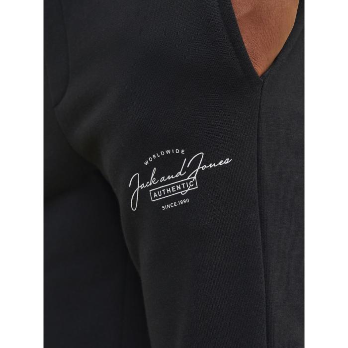 Παντελόνι φούτερ αγόρι JACK & JONES-12260863-Black