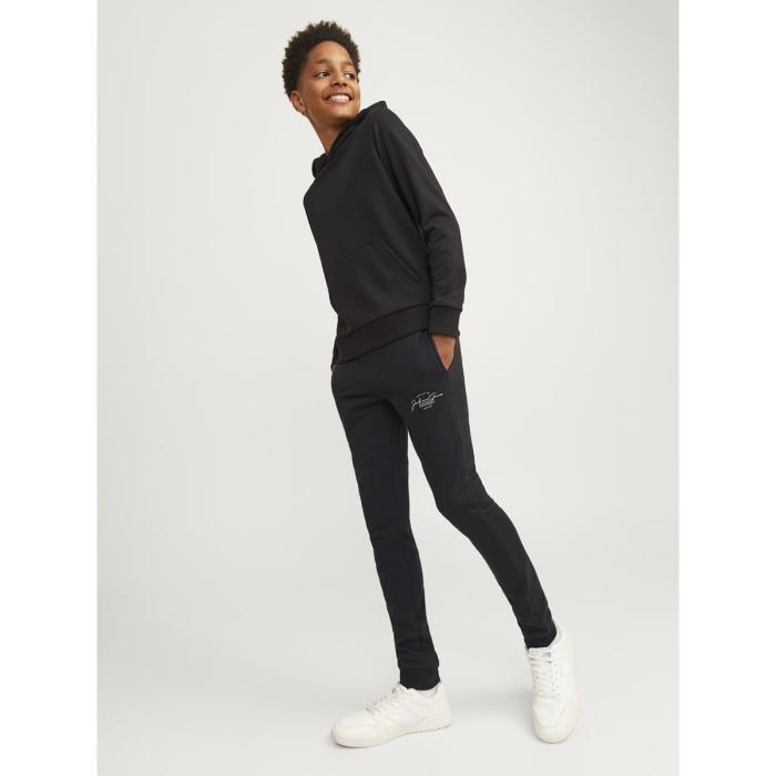 Παντελόνι φούτερ αγόρι JACK & JONES-12260863-Black