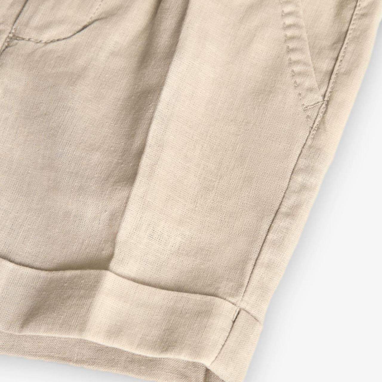 Βερμούδα λινή αγόρι Boboli-711065-7429-Beige φωτογραφία