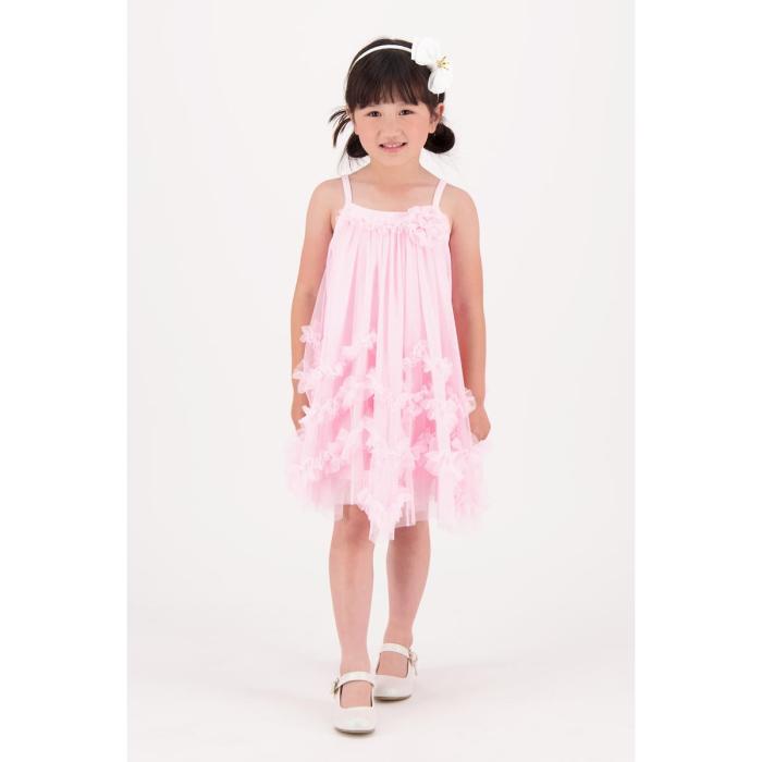 Φόρεμα τούλι κορίτσι Angel's Face-Zigzag Tulle Dress-Fairy Pink