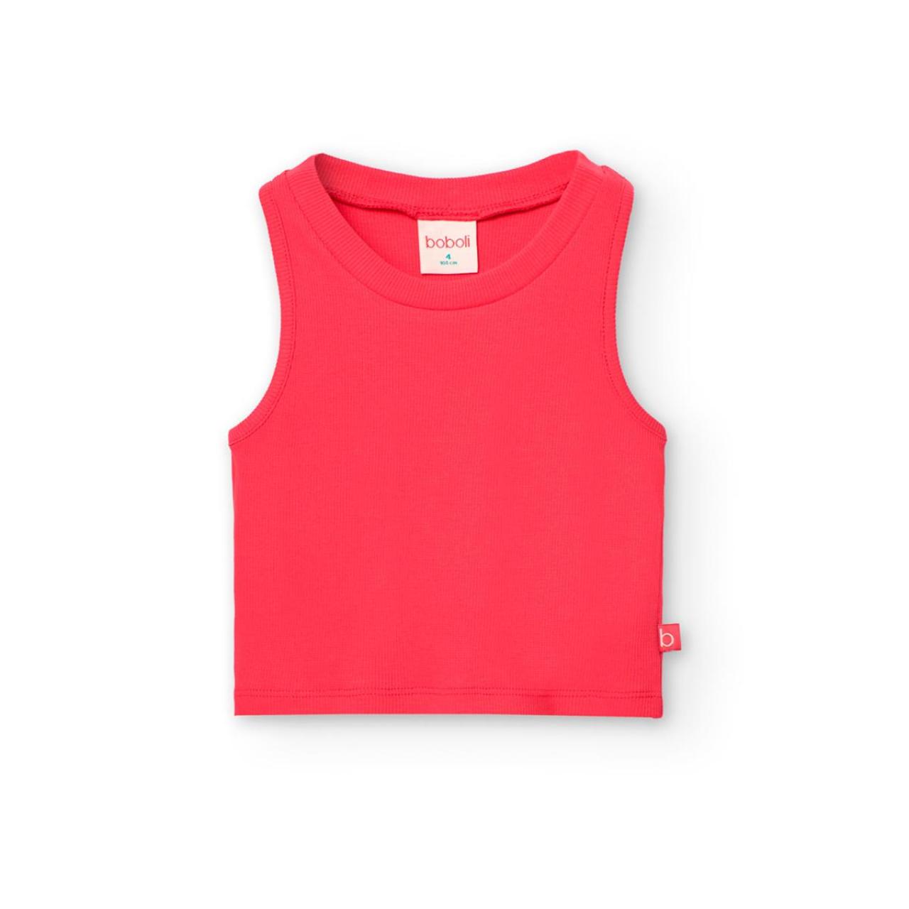 BOBOLI Μπλούζα μακό ριμπ κορίτσι Boboli-491048-3895-Fuchsia