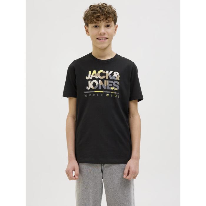 Μπλούζα μακό αγόρι JACK & JONES-12259476-Black