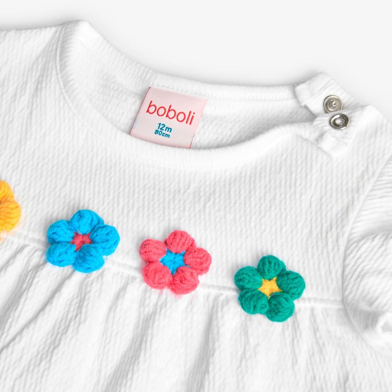 Μπλούζα μακό κορίτσι Boboli-241030-1100-White φωτογραφία