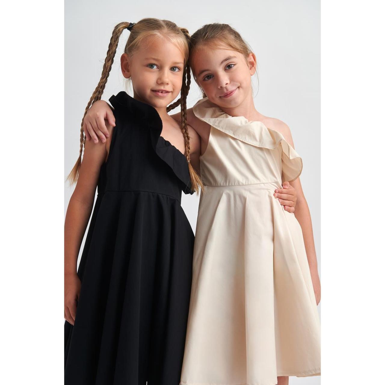 Φόρεμα υφασμάτινο κορίτσι two in a castle-T6128-BEIGE φωτογραφία