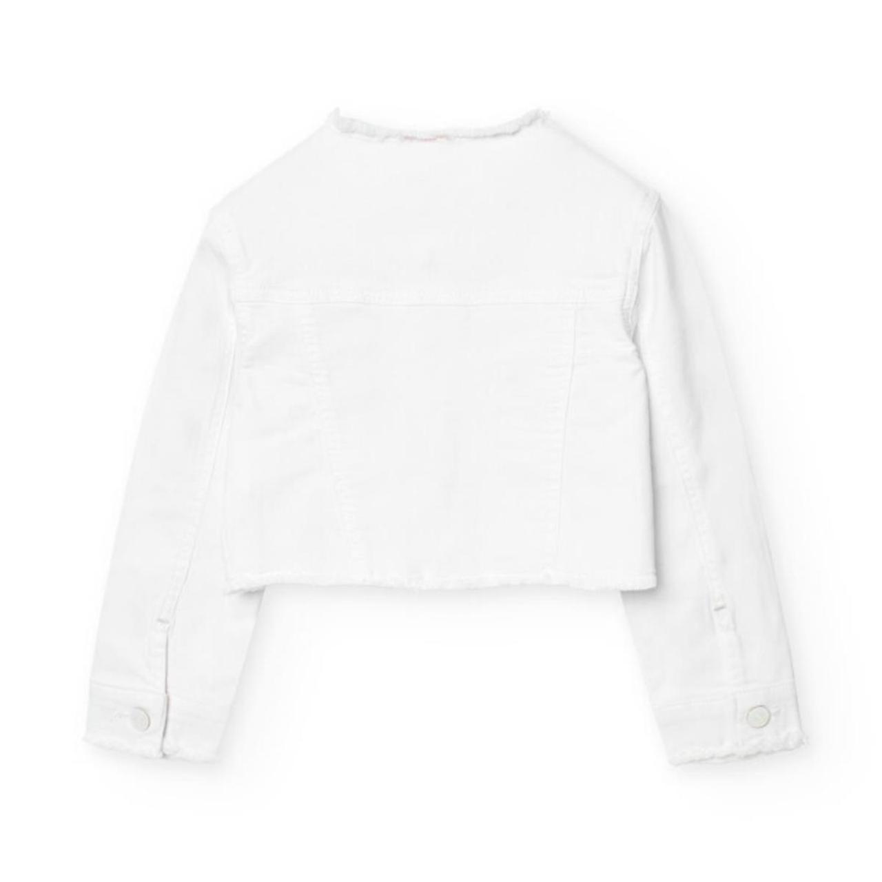 Μπουφάν τζιν crop κορίτσι Boboli-491015-1100-White φωτογραφία