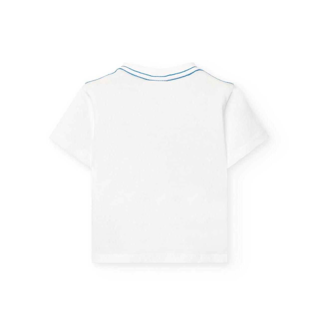 Μπλούζα μακό αγόρι Boboli-391014-1100-White