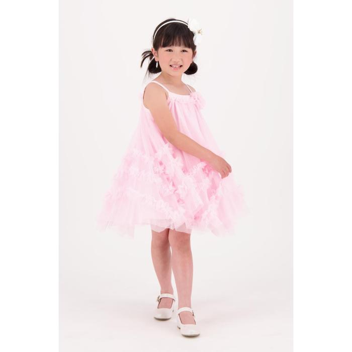 Φόρεμα τούλι κορίτσι Angel's Face-Zigzag Tulle Dress-Fairy Pink