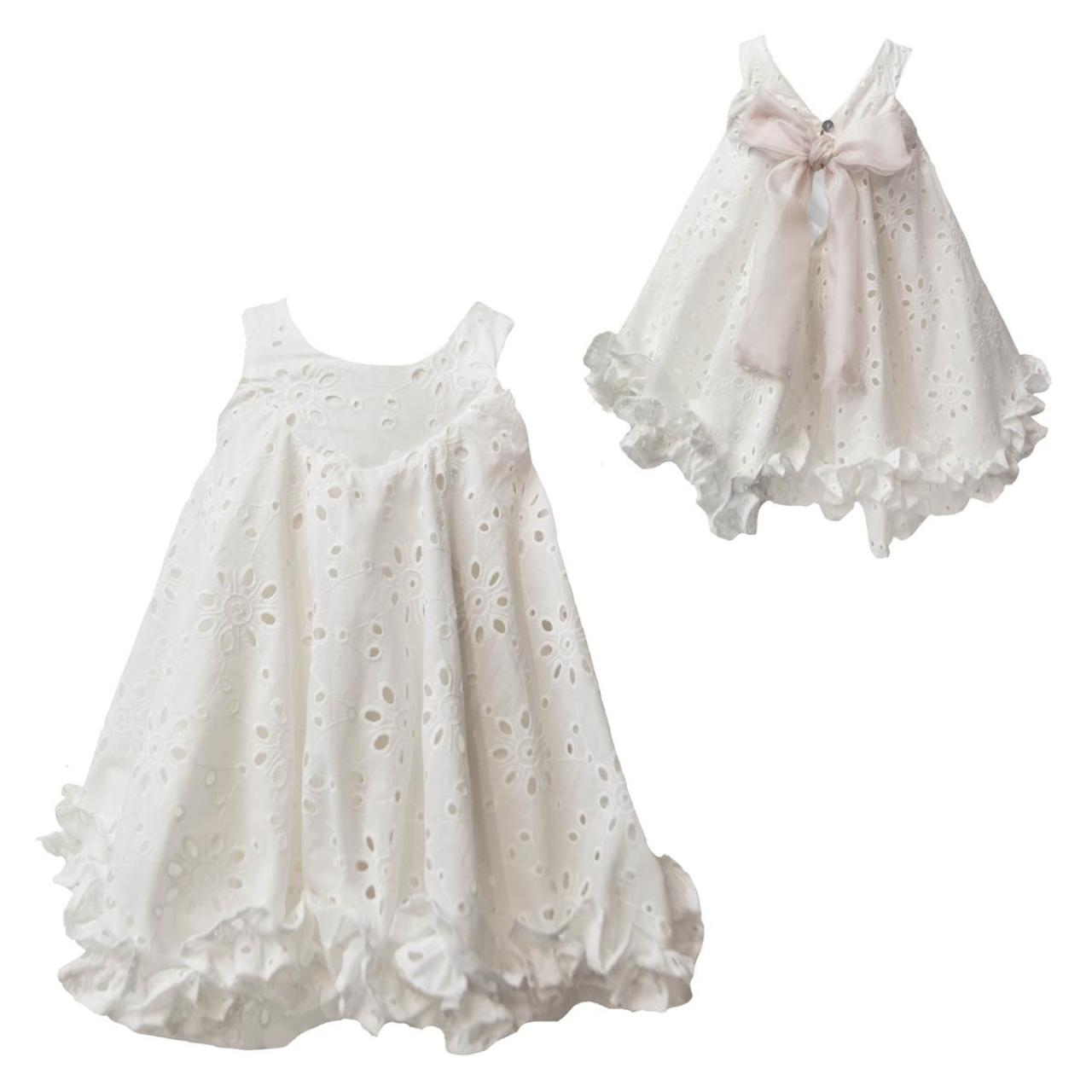 Φόρεμα δαντέλα κορίτσι two in a castle-T6266-OFF WHITE φωτογραφία