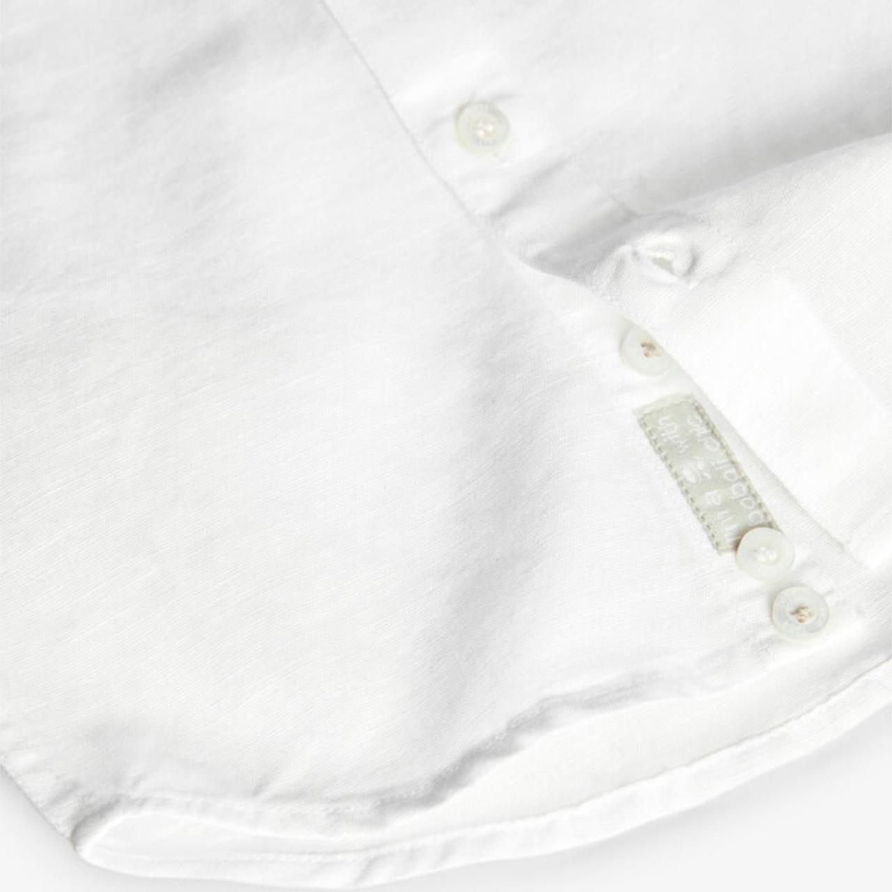 Πουκάμισο λινό αγόρι Boboli-711076-1100-White φωτογραφία