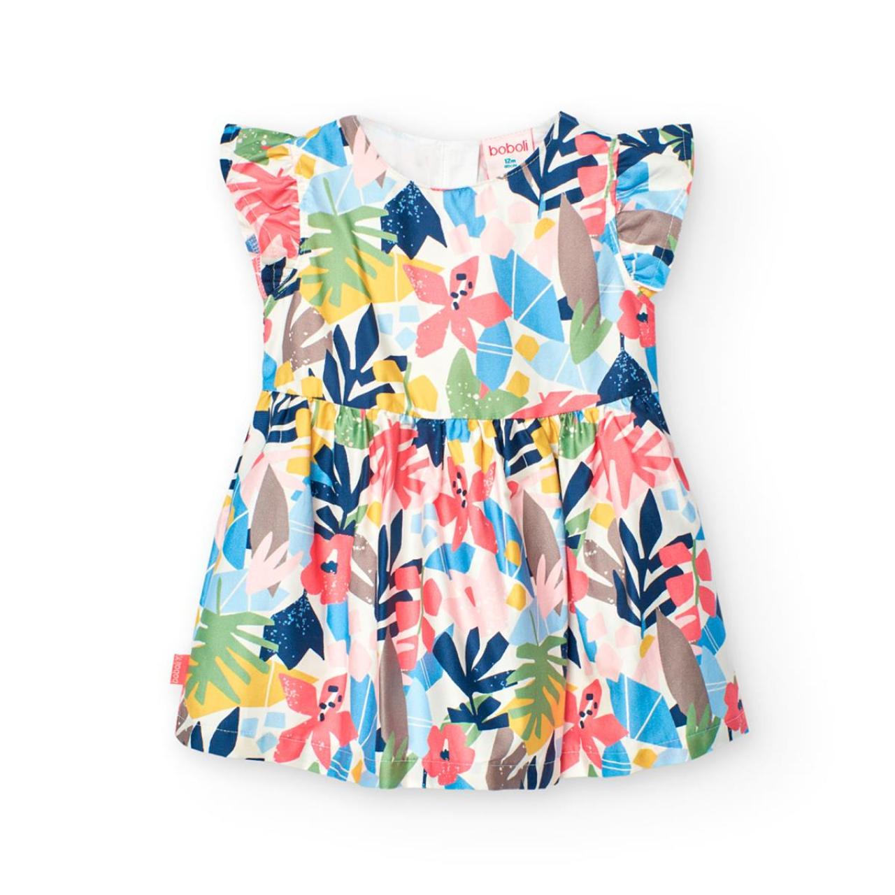 BOBOLI Φόρεμα υφαμάτινο κορίτσι Boboli-201104-9633-Multicolor