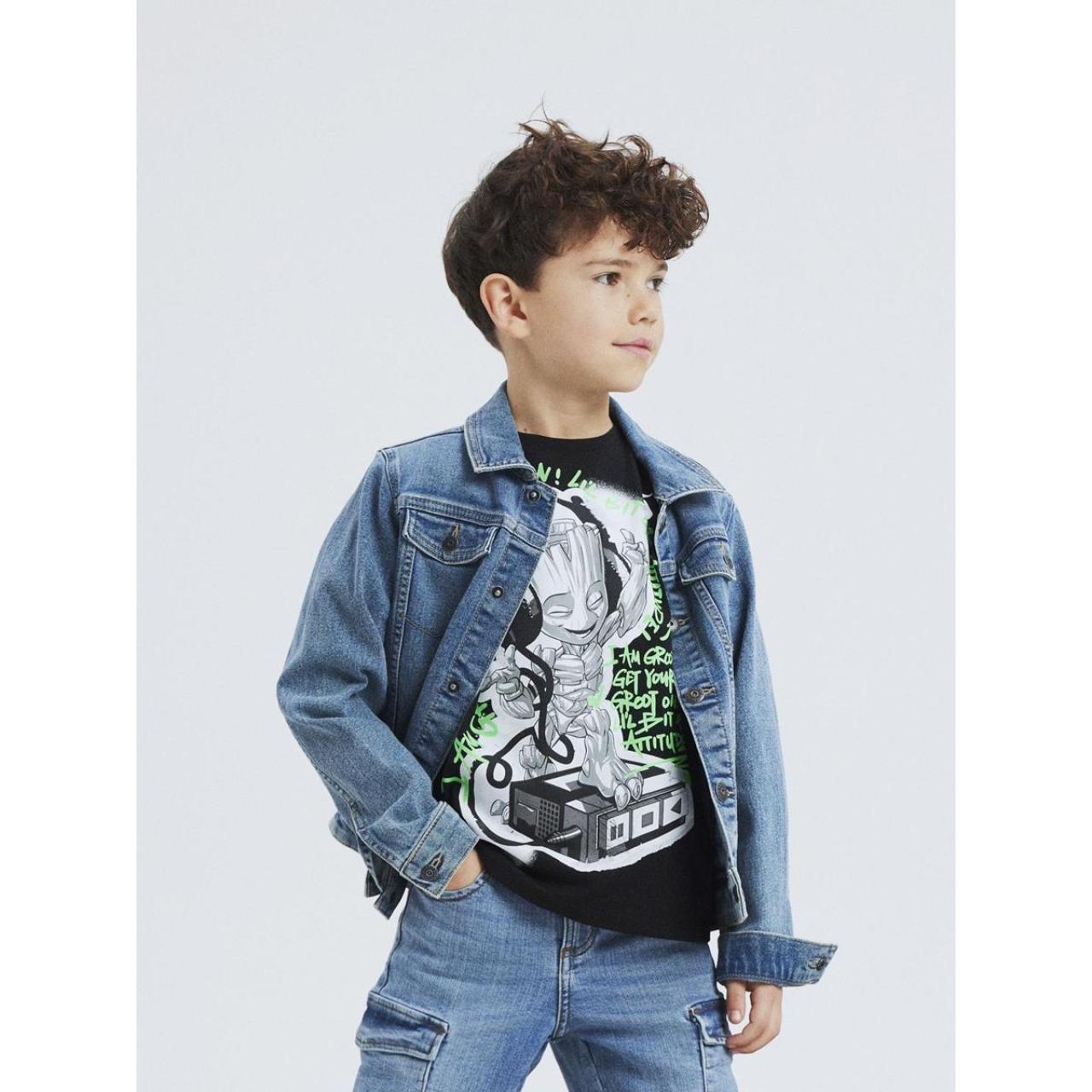 Μπουφάν τζιν αγόρι name it-13214219-Medium Blue Denim φωτογραφία