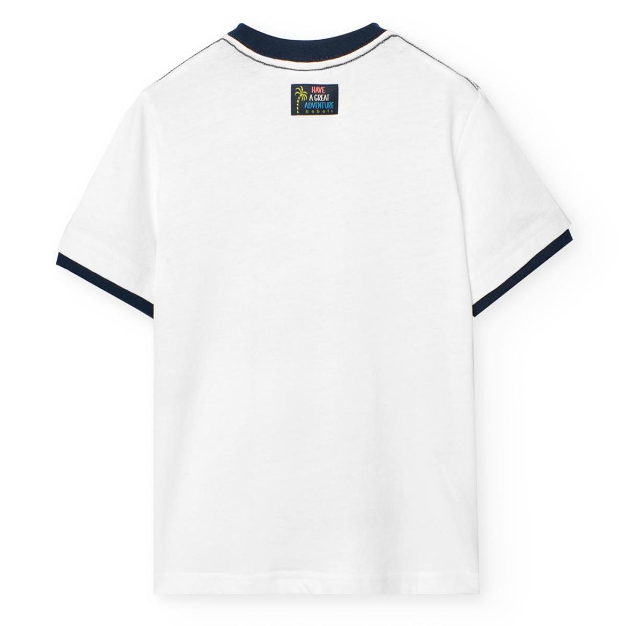 Μπλούζα μακό αγόρι Boboli-531188-1100-White φωτογραφία