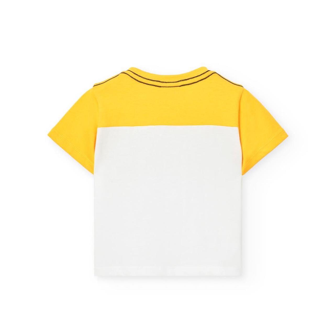 Μπλούζα μακό αγόρι Boboli-341064-1220-Yellow φωτογραφία