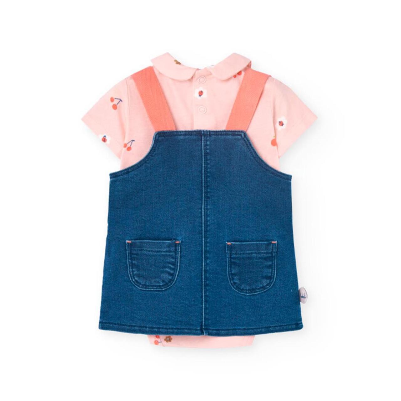 Σετ φόρεμα μπεμπέ κορίτσι Boboli-101013-9558-Denim φωτογραφία