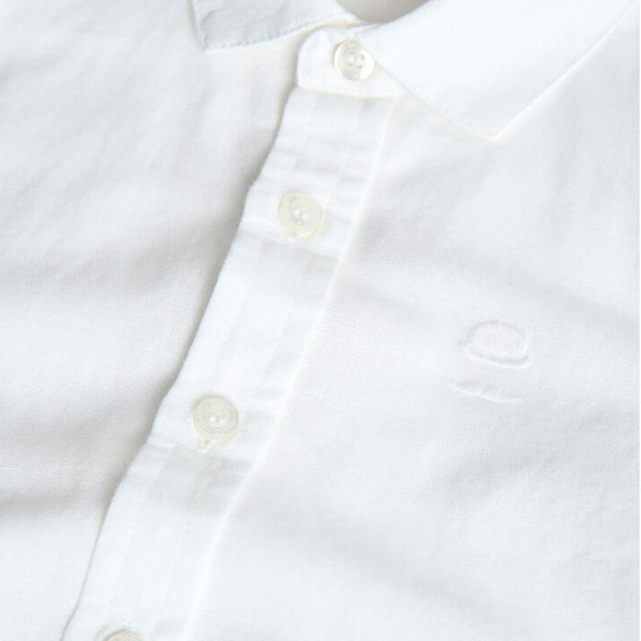 Πουκάμισο λινό αγόρι Boboli-731034-1100-White φωτογραφία