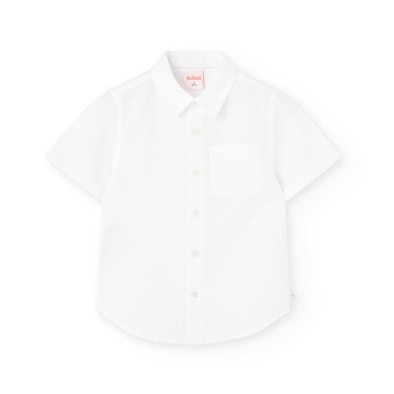 BOBOLI Πουκάμισο λινό αγόρι Boboli-731281-1100-White