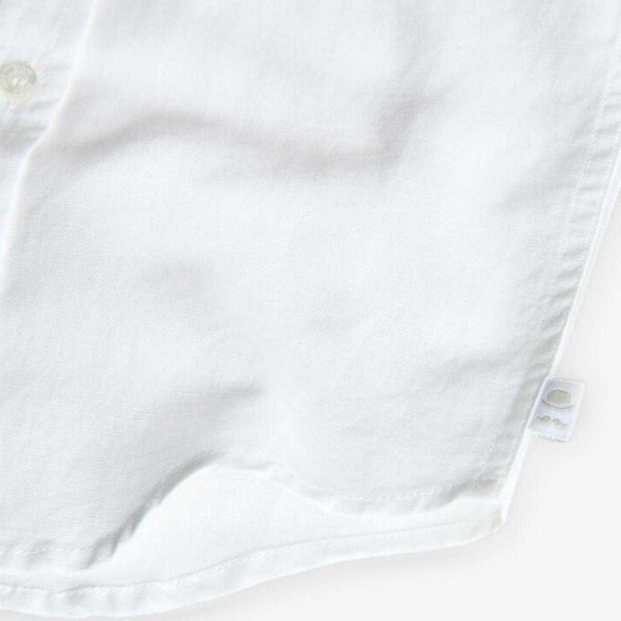 Πουκάμισο λινό αγόρι Boboli-731034-1100-White φωτογραφία