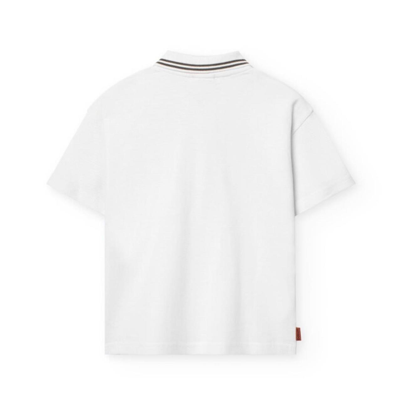 Μπλούζα πόλο αγόρι Boboli-591027-1100-White φωτογραφία