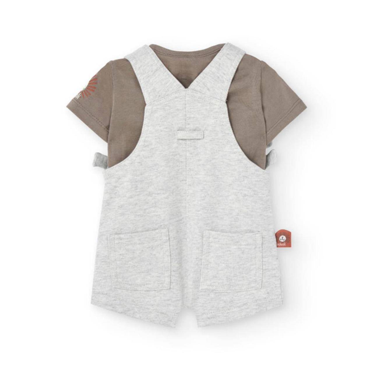 Σετ σαλοπέτα φούτερ μπεμπέ αγόρι Boboli-141130-7434-Beige φωτογραφία