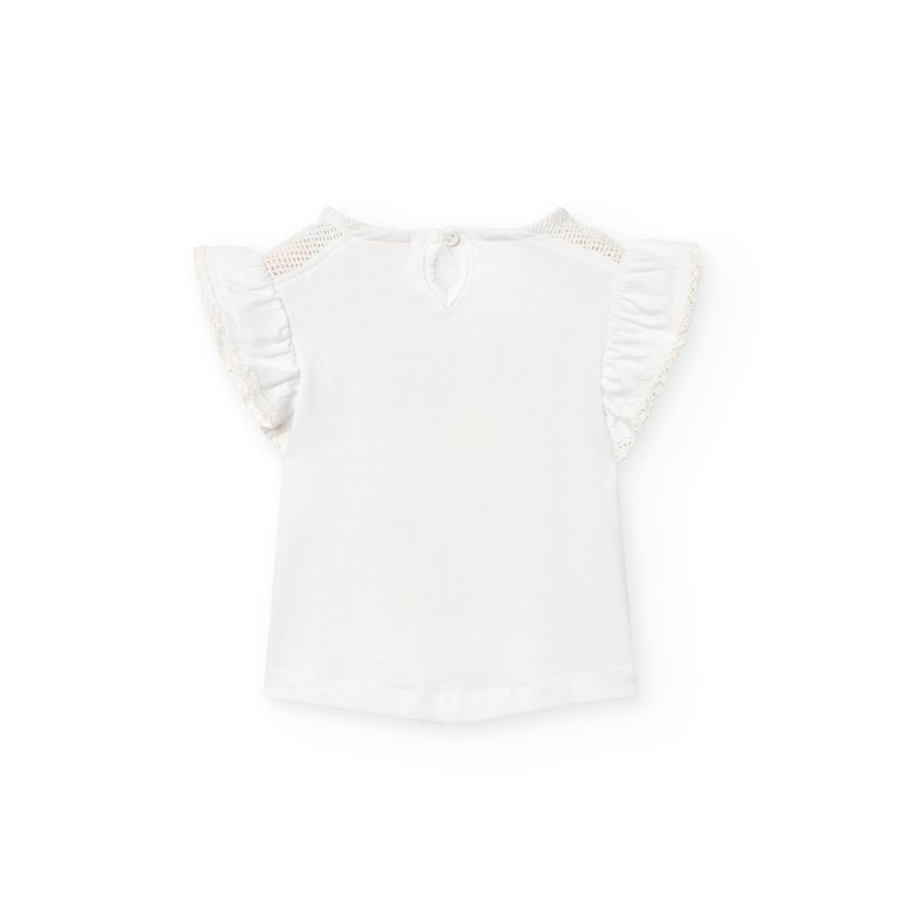 Μπλούζα μακό κορίτσι Boboli-241142-1100-White φωτογραφία