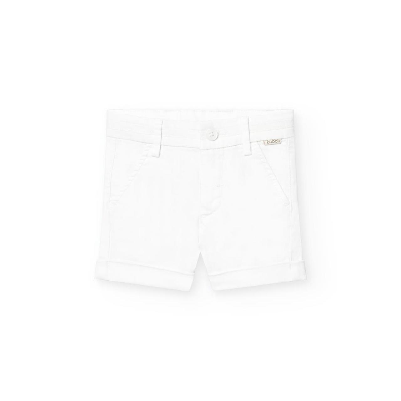 BOBOLI Βερμούδα υφασμάτινη αγόρι Boboli-711100-1100-White