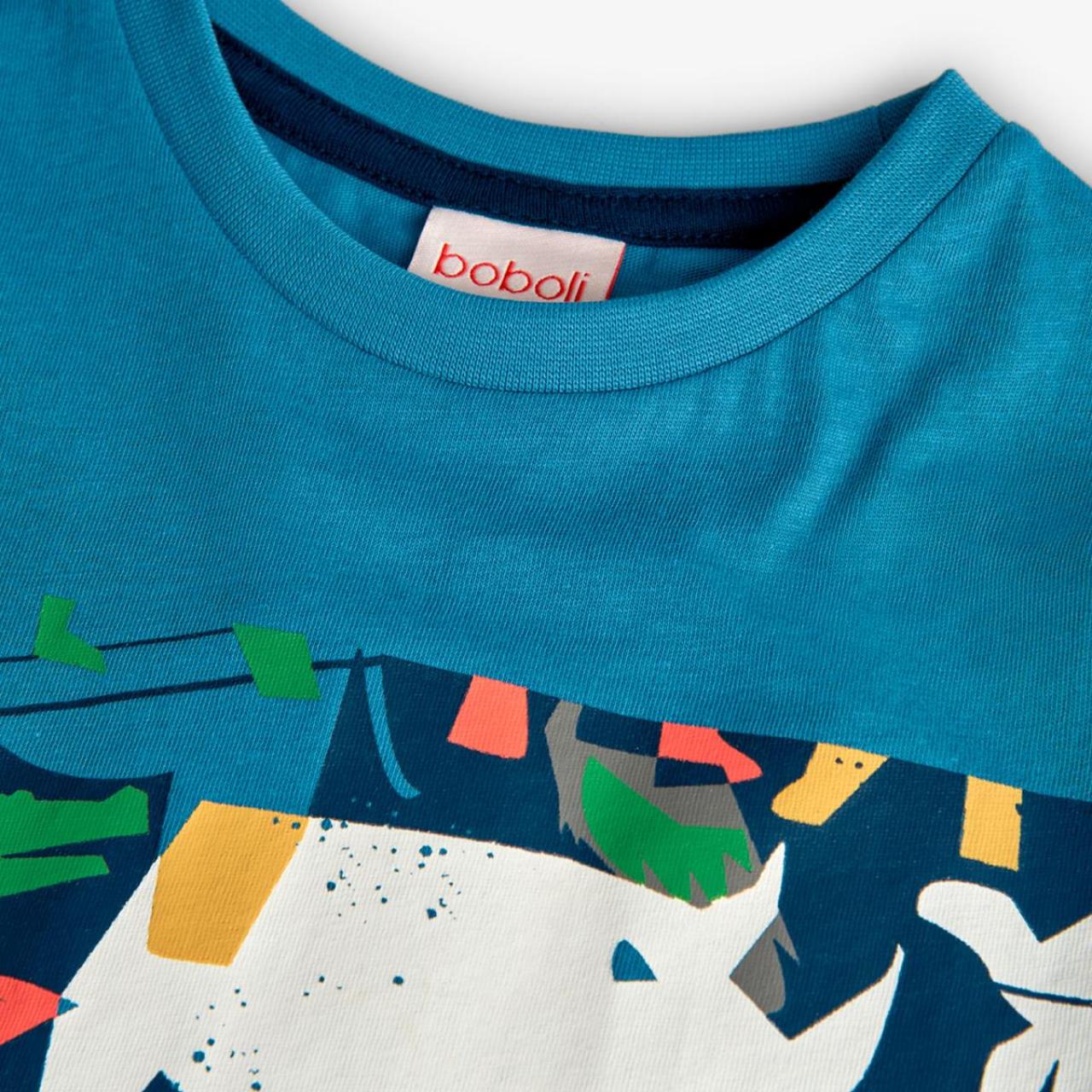 Μπλούζα μακό αγόρι Boboli-301082-2612-Blue