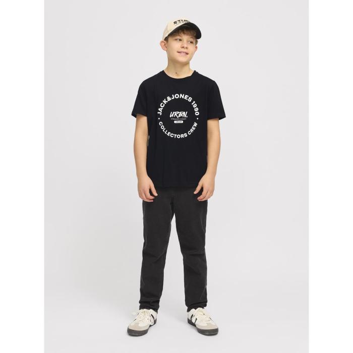 Μπλούζα μακό αγόρι JACK & JONES-12270001-Black