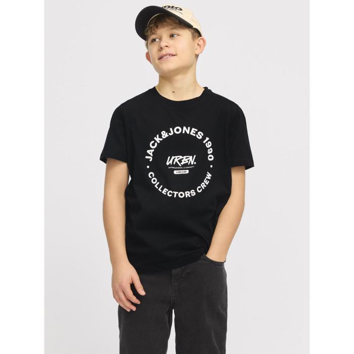 Μπλούζα μακό αγόρι JACK & JONES-12270001-Black