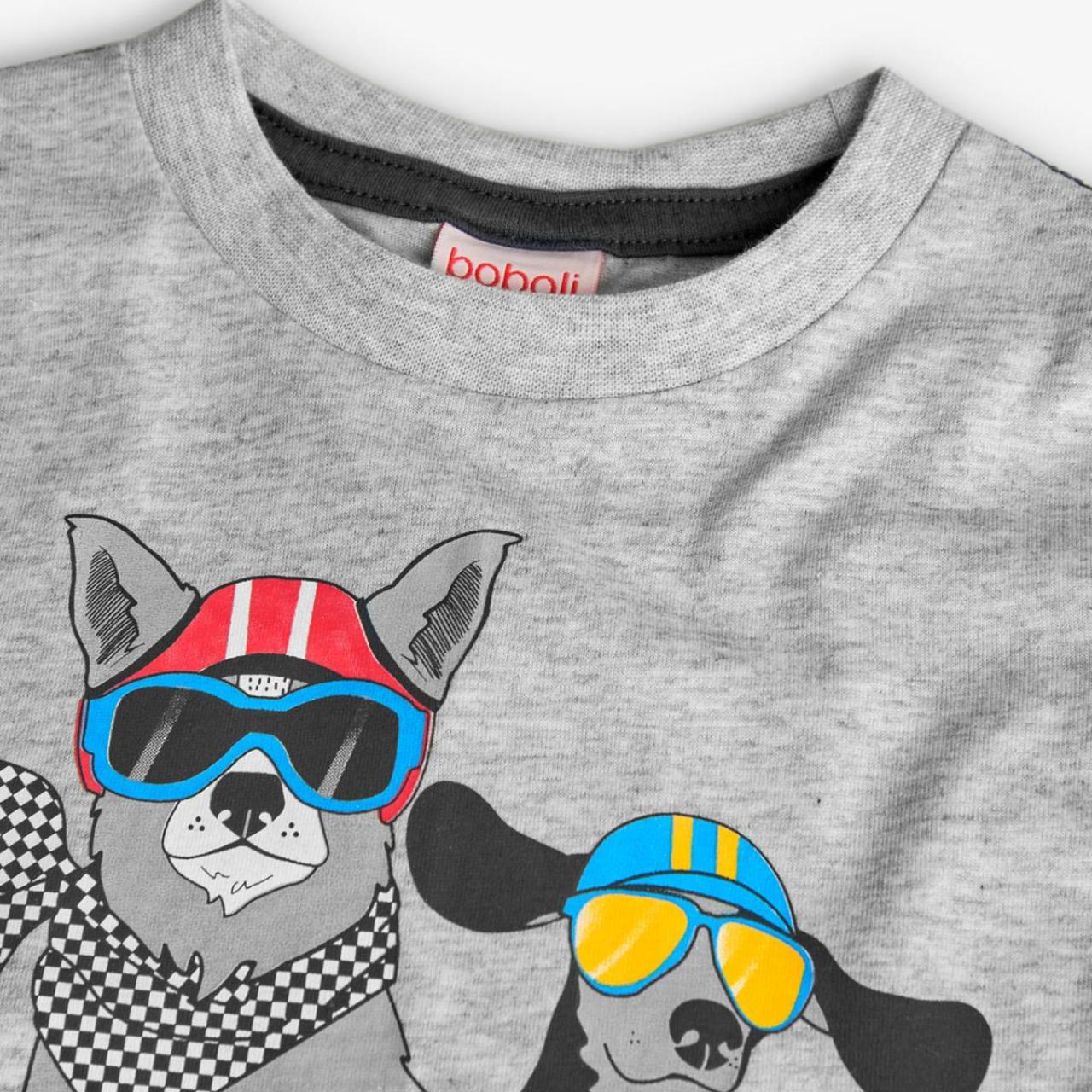 Μπλούζα μακό αγόρι Boboli-341132-8095-Grey