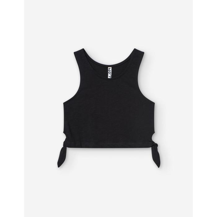 Μπλούζα μακό crop κορίτσι Losan-LJGAP0103_25025-BLACK