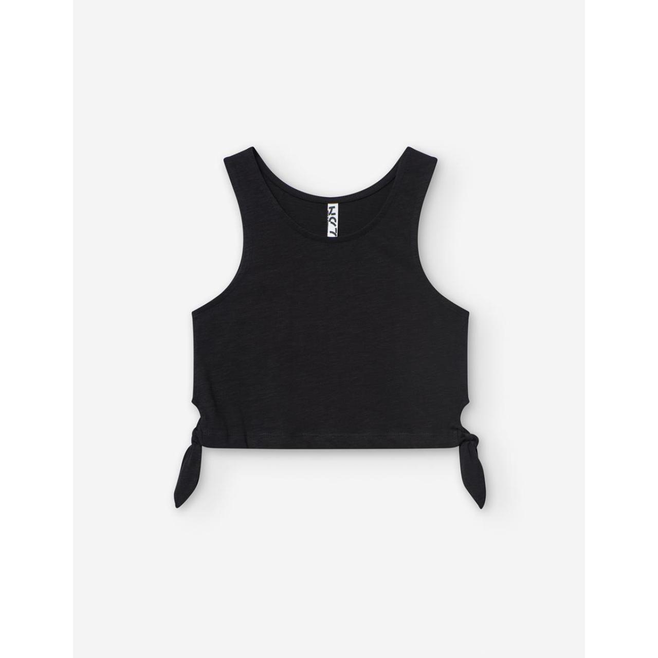 LOSAN Μπλούζα μακό crop κορίτσι Losan-LJGAP0103_25025-BLACK