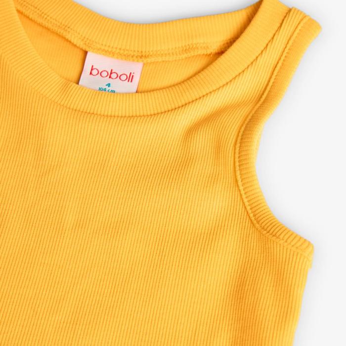 Μπλούζα μακό ριμπ κορίτσι Boboli-491048-1216-Yellow