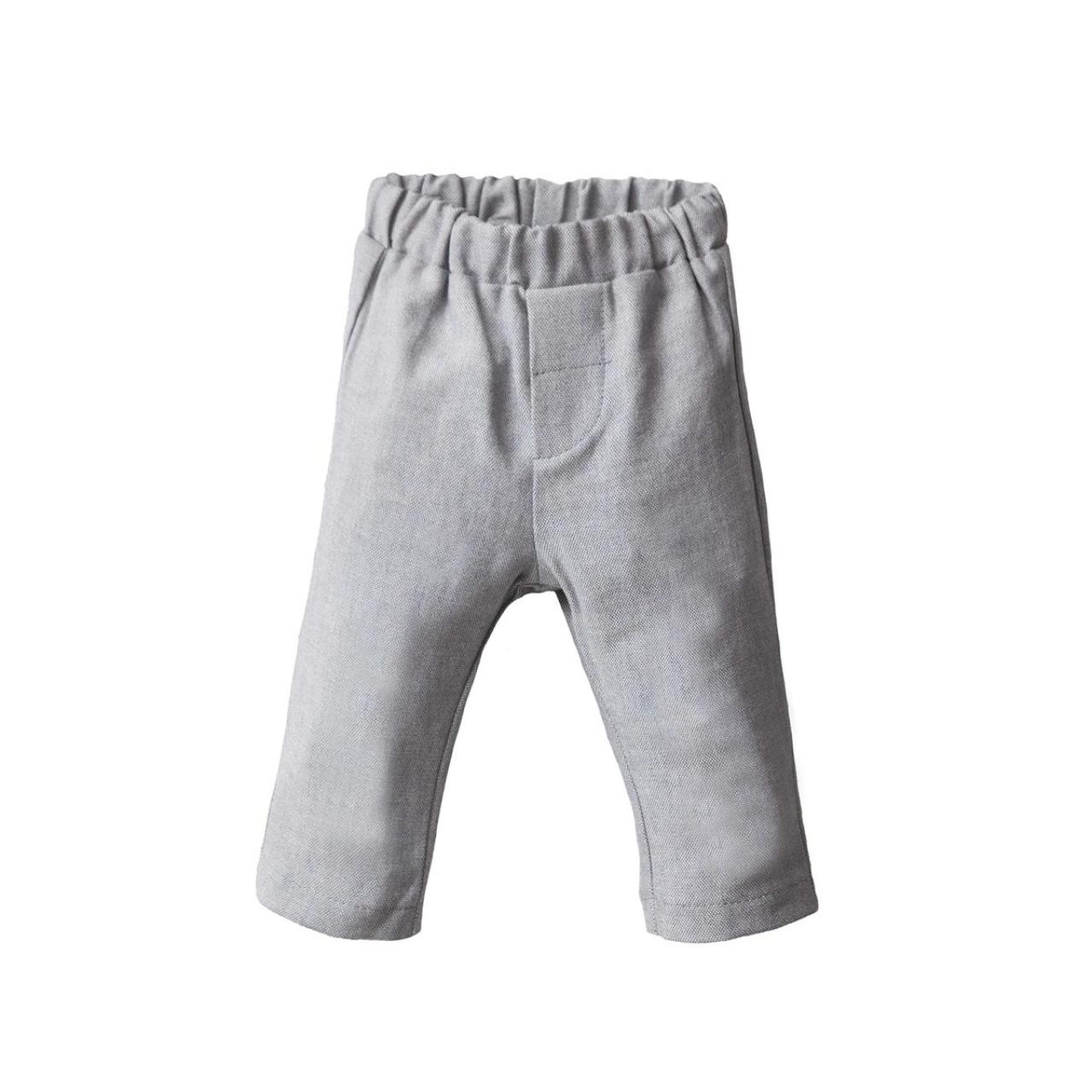 Σετ μπεμπέ λινό αγόρι two in a castle-T6422-GREY φωτογραφία