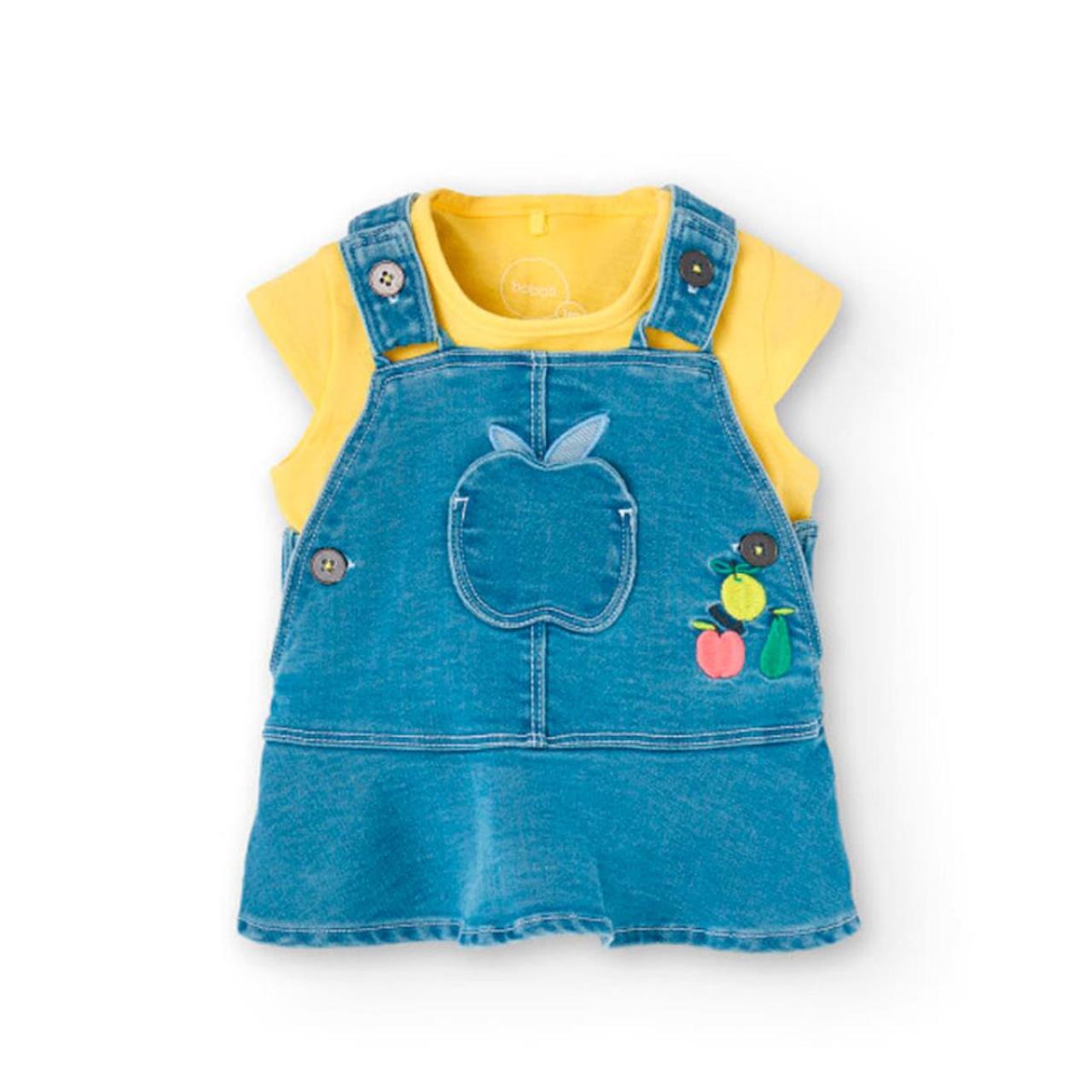 BOBOLI Σετ φόρεμα μπεμπέ κορίτσι Boboli-131016-1212-Blue