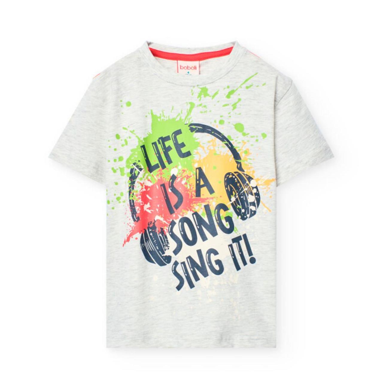 Σετ μακό αγόρι Boboli-521165-5172-Grey