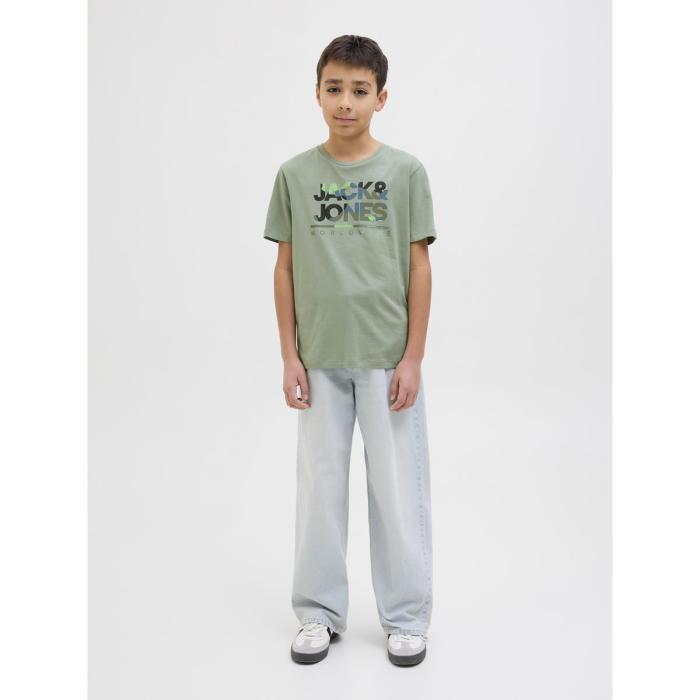 Μπλούζα μακό αγόρι JACK & JONES-12259476-Iceberg Green