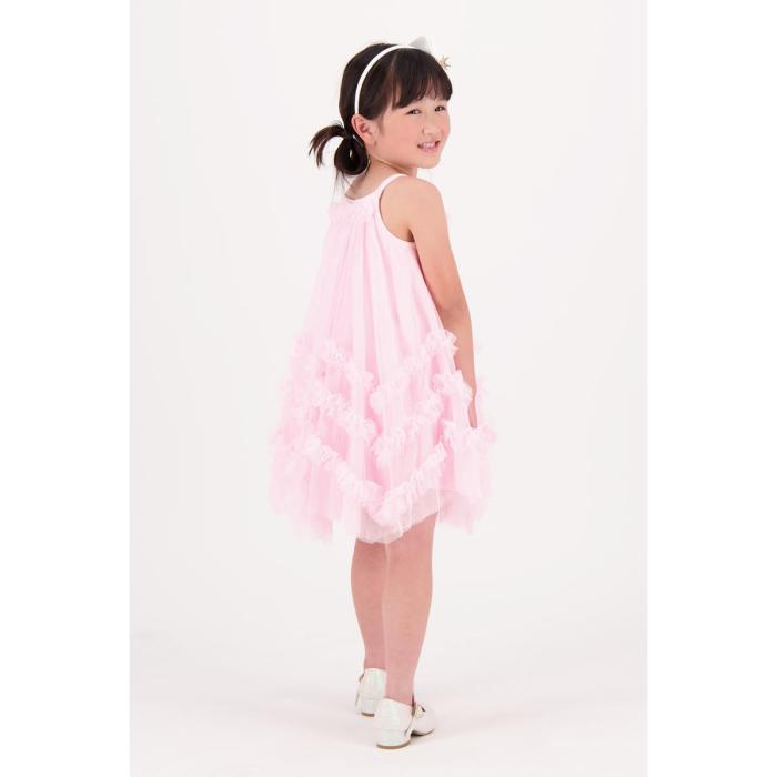 Φόρεμα τούλι κορίτσι Angel's Face-Zigzag Tulle Dress-Fairy Pink