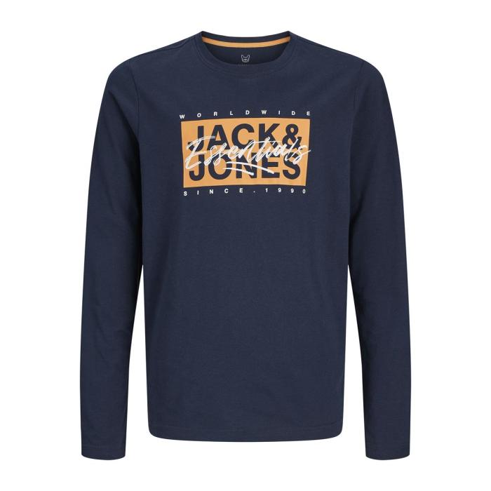 Μπλούζα μακό αγόρι JACK & JONES-12269884-Sky Captain