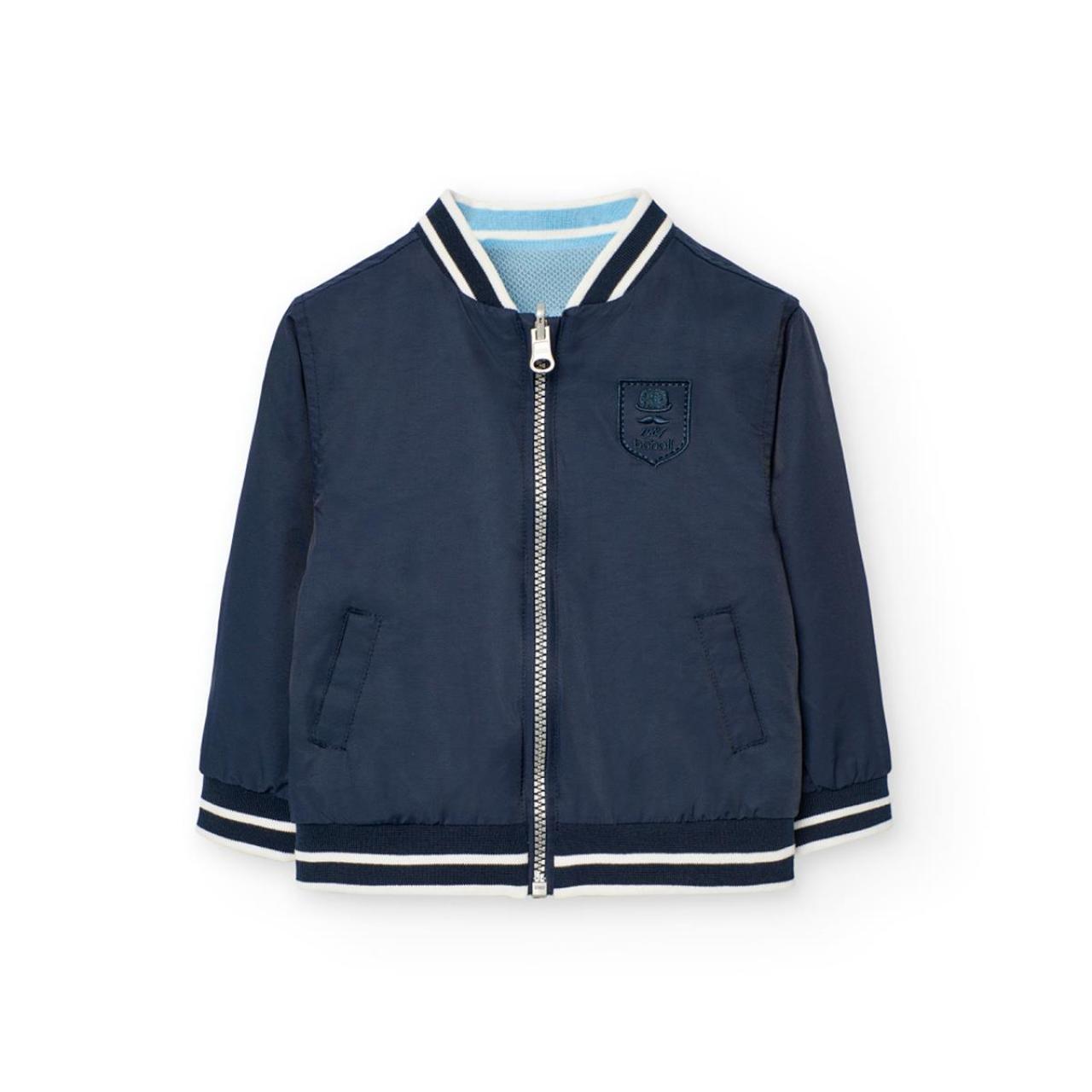 Μπουφάν λεπτό διπλής όψης αγόρι Boboli-711379-2440-Navy φωτογραφία