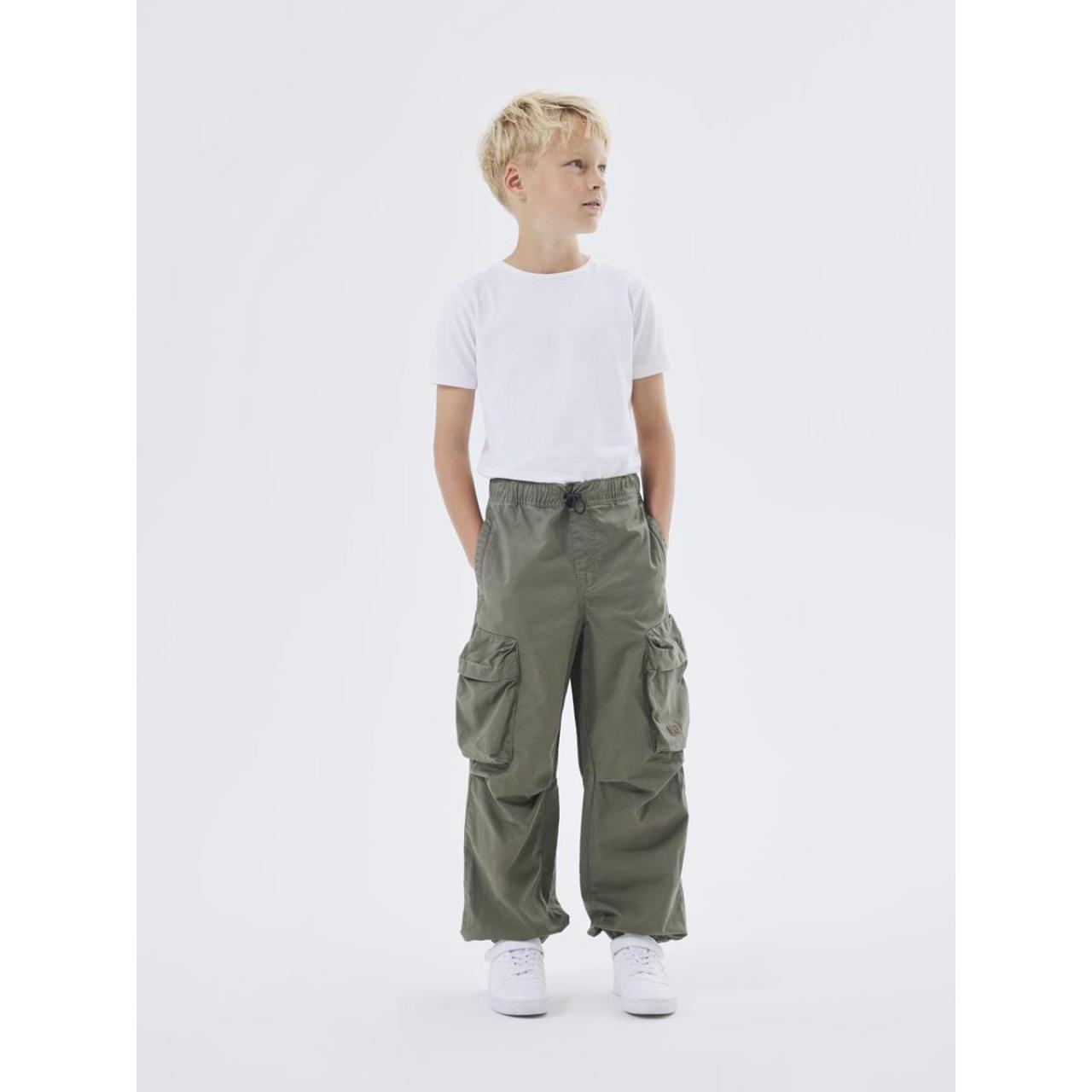 Παντελόνι cargo αγόρι name it-13224458-Dusty Olive φωτογραφία