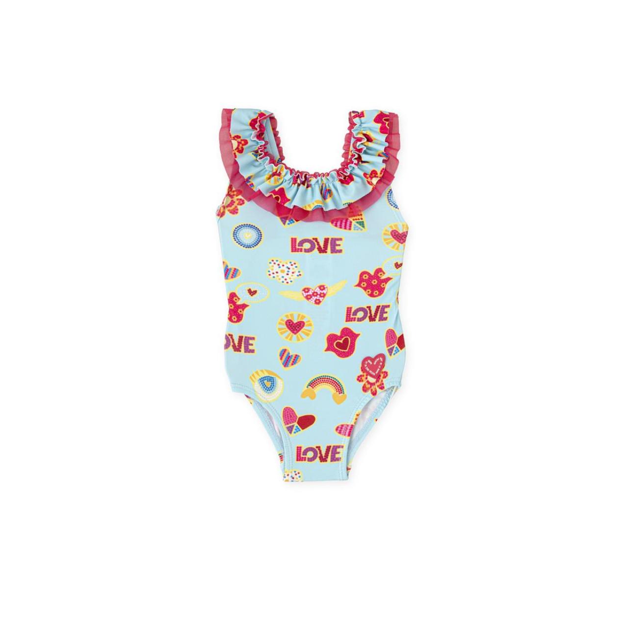 AGATHA RUIZ DE LA PRADA Μαγιό ολόσωμο κορίτσι Agatha Ruiz De La Prada-80225S25-Aquamarine