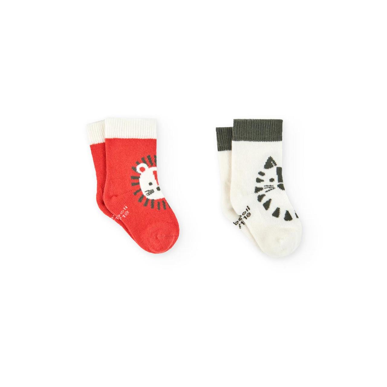 Καλτσάκια 2 τεμ μπεμπέ αγόρι Boboli-191001-5169-Multicolor