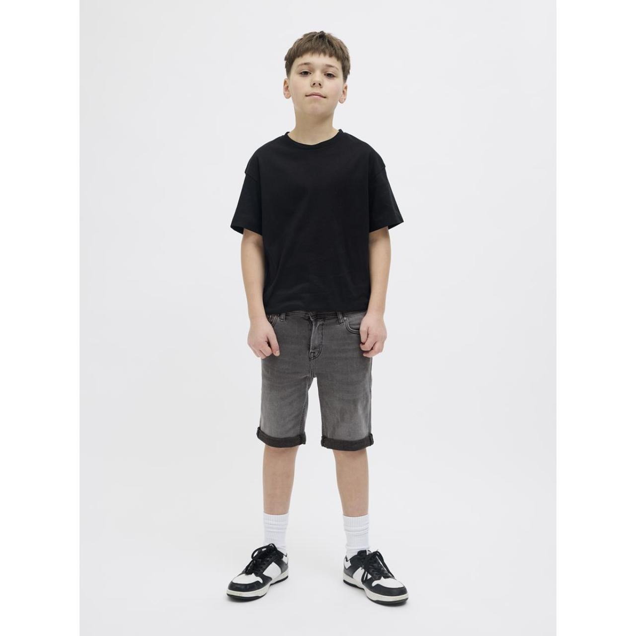 Βερμούδα τζιν αγόρι JACK & JONES-12269728-Grey Denim φωτογραφία