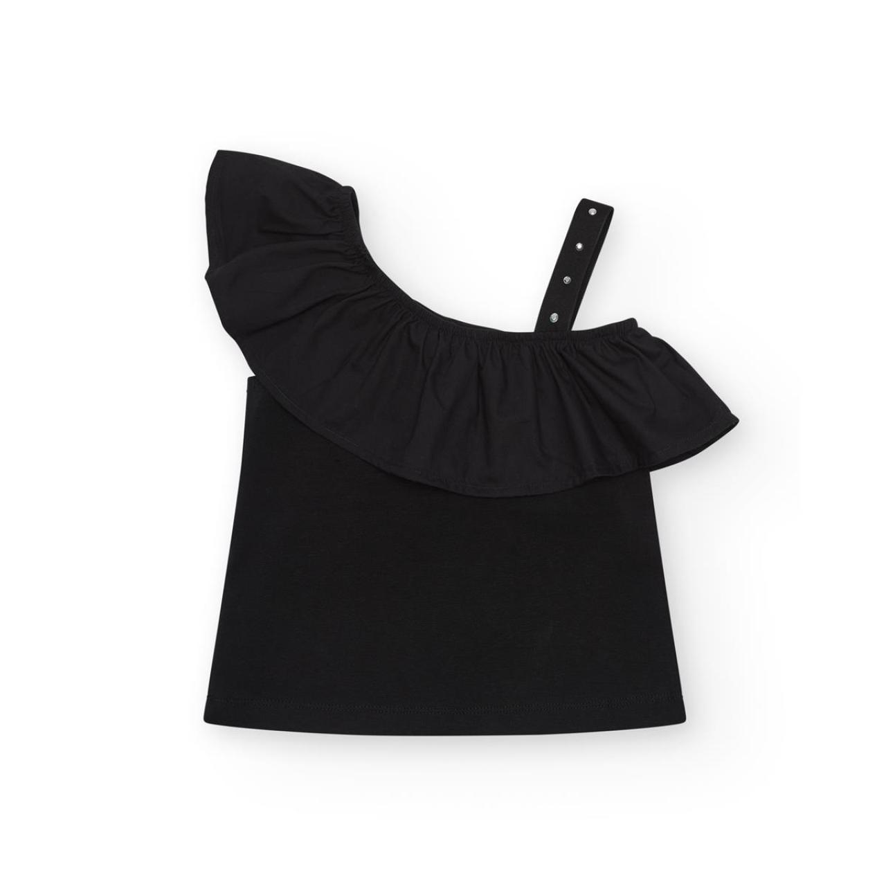 Μπλούζα μακό κορίτσι Nath-KG08T602X1-Black φωτογραφία