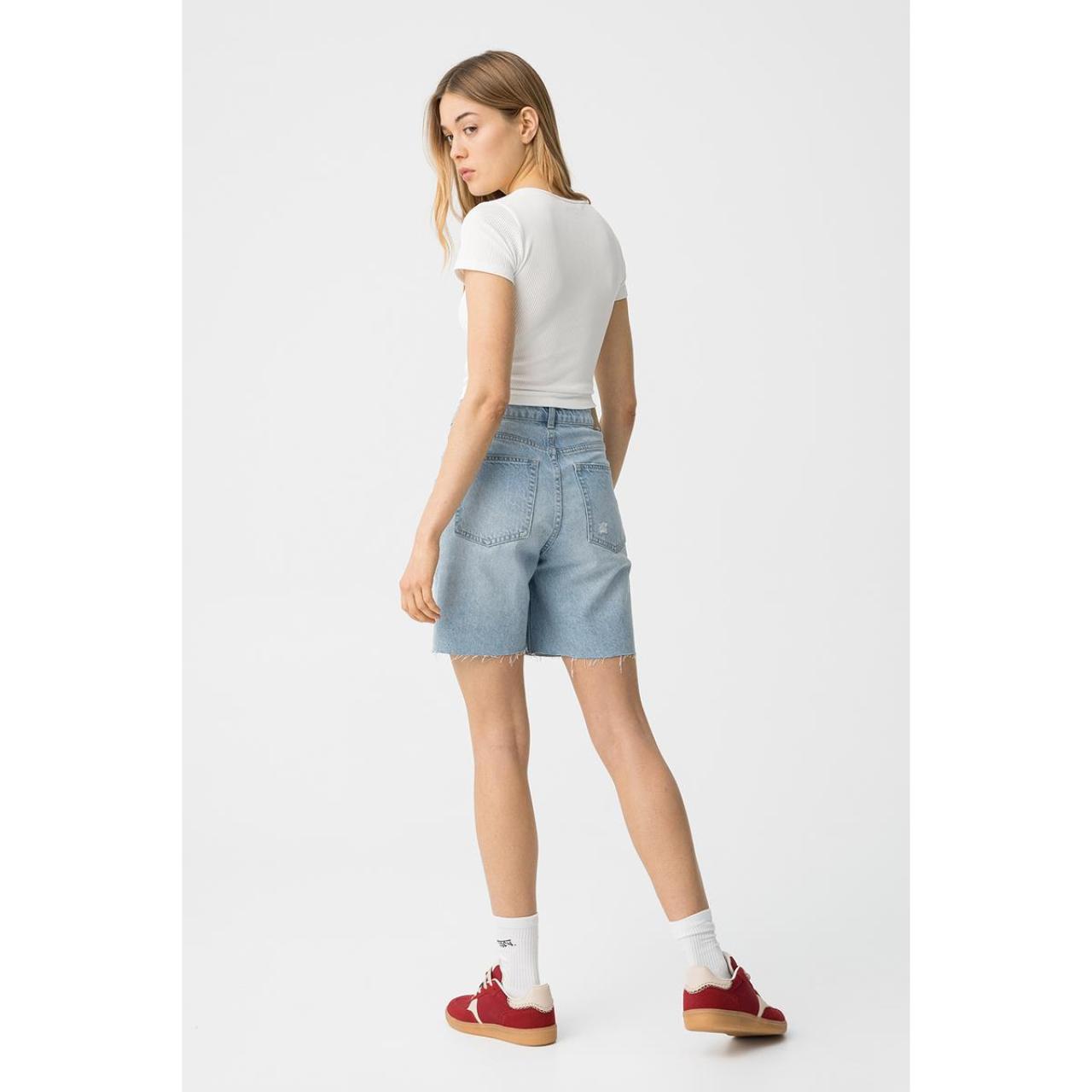 Βερμούδα τζιν κορίτσι Tiffosi-10059417-C20-Blue Denim φωτογραφία