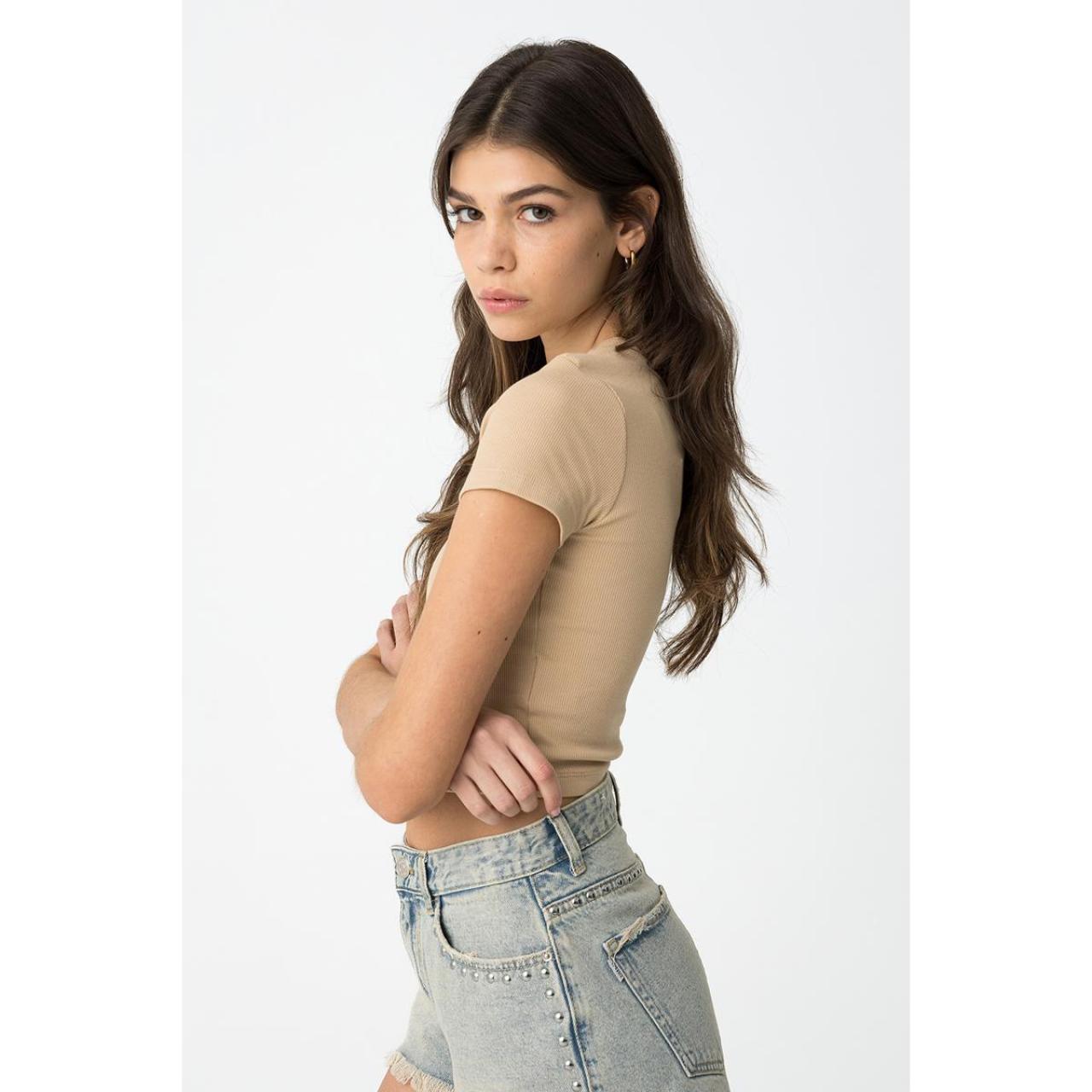 Μπλούζα ριμπ κορίτσι Tiffosi-10059127-168-Beige