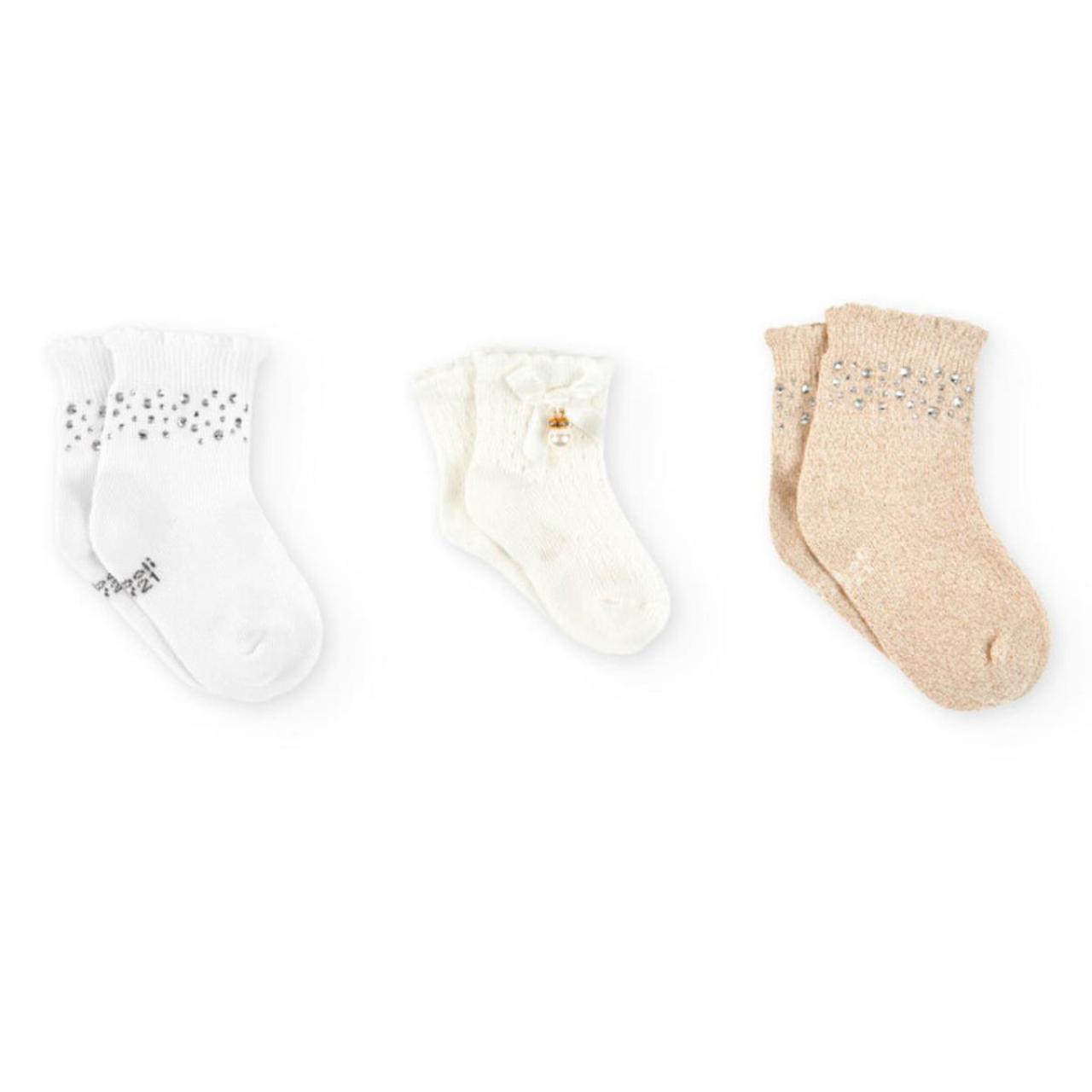 BOBOLI Κάλτσες 3 τεμ. κορίτσι Boboli-701378-1100-White