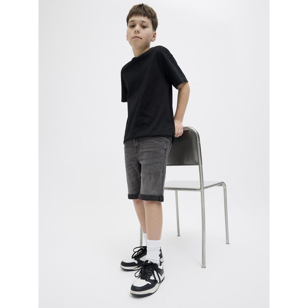 Βερμούδα τζιν αγόρι JACK & JONES-12269728-Grey Denim φωτογραφία